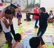 AULA DE SEGURANÇA FERROVIÁRIA - ESCOLA GENERAL TIBÚRCIO - BAIRRO PORTO DE SANTANA/CARIACICA
