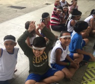 AULA DE SEGURANÇA FERROVIÁRIA - ESCOLA GENERAL TIBÚRCIO - BAIRRO PORTO DE SANTANA/CARIACICA