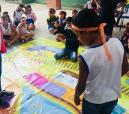 AULA DE SEGURANÇA FERROVIÁRIA - ESCOLA GENERAL TIBÚRCIO - BAIRRO PORTO DE SANTANA/CARIACICA