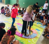 AULA DE SEGURANÇA FERROVIÁRIA - ESCOLA GENERAL TIBÚRCIO - BAIRRO PORTO DE SANTANA/CARIACICA