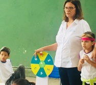 AULA DE SEGURANÇA FERROVIÁRIA - ESCOLA GENERAL TIBÚRCIO - BAIRRO PORTO DE SANTANA/CARIACICA