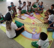 AULA DE SEGURANÇA FERROVIÁRIA - ESCOLA ANTÔNIO COUTINHO - BAIRRO RETIRO SAUDOSO/CARIACICA