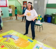 AULA DE SEGURANÇA FERROVIÁRIA - ESCOLA ANTÔNIO COUTINHO - BAIRRO RETIRO SAUDOSO/CARIACICA