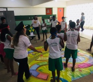 AULA DE SEGURANÇA FERROVIÁRIA - ESCOLA ANTÔNIO COUTINHO - BAIRRO RETIRO SAUDOSO/CARIACICA