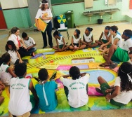 AULA DE SEGURANÇA FERROVIÁRIA - ESCOLA ANTÔNIO COUTINHO - BAIRRO RETIRO SAUDOSO/CARIACICA