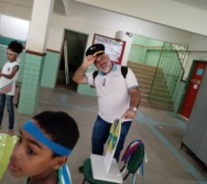 AULA DE SEGURANÇA FERROVIÁRIA - ESCOLA ANTÔNIO COUTINHO - BAIRRO RETIRO SAUDOSO/CARIACICA