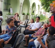 DIA INTERNACIONAL DO CONTADOR DE HISTÓRIA - COMEMORAMOS NA BIBLIOTECA ADELPHO MONJARDIM