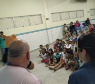 CONTAÇÃO DE HISTÓRIA NA EMEF JORGE AMADO - ESCOLA PARCERIA - ABERTURA DO PROJETO DE LITERATURA