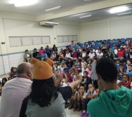 CONTAÇÃO DE HISTÓRIA NA EMEF JORGE AMADO - ESCOLA PARCERIA - ABERTURA DO PROJETO DE LITERATURA