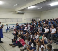CONTAÇÃO DE HISTÓRIA NA EMEF JORGE AMADO - ESCOLA PARCERIA - ABERTURA DO PROJETO DE LITERATURA