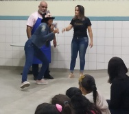 CONTAÇÃO DE HISTÓRIA NA EMEF JORGE AMADO - ESCOLA PARCERIA - ABERTURA DO PROJETO DE LITERATURA