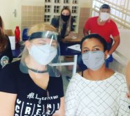 ENTREGA DOS KIT NTV - ESCOLA ANTÔNIO VIEIRA DE REZENDE - CENTRAL CARAPINA - SERRA/ES.