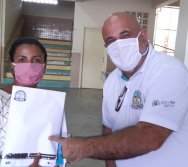 ENTREGA DOS KIT NTV - ESCOLA ANTÔNIO VIEIRA DE REZENDE - CENTRAL CARAPINA - SERRA/ES.