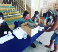 ENTREGA DOS KIT NTV - ESCOLA ANTÔNIO VIEIRA DE REZENDE - CENTRAL CARAPINA - SERRA/ES.