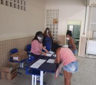 ENTREGA DOS KIT NTV - ESCOLA ANTÔNIO VIEIRA DE REZENDE - CENTRAL CARAPINA - SERRA/ES.