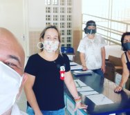 ENTREGA DOS KITS NTV NA ESCOLA  ANTÔNIO VIEIRA DE REZENDE - CENTRAL CARAPINA/SERRA