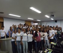 PALESTRA INTERATIVA NO SENAC - VILA VELHA COM ADOLESCENTES APRENDIZES - VESPERTINO