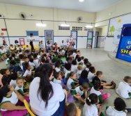 PROJETO COLORIR SUSTENTÁVEL - START COM SHOW DE BONECOS - ETAPA COMPOSTEIRA - PRESENÇA VIP DO  TIO DIU - CMEI SILVESTRE