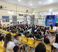 PROJETO COLORIR SUSTENTÁVEL - START COM SHOW DE BONECOS - ETAPA COMPOSTEIRA - PRESENÇA VIP DO  TIO DIU - CMEI SILVESTRE