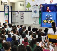 PROJETO COLORIR SUSTENTÁVEL - START COM SHOW DE BONECOS - ETAPA COMPOSTEIRA - PRESENÇA VIP DO  TIO DIU - CMEI SILVESTRE