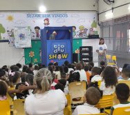PROJETO COLORIR SUSTENTÁVEL - START COM SHOW DE BONECOS - ETAPA COMPOSTEIRA - PRESENÇA VIP DO  TIO DIU - CMEI SILVESTRE