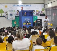 PROJETO COLORIR SUSTENTÁVEL - START COM SHOW DE BONECOS - ETAPA COMPOSTEIRA - PRESENÇA VIP DO  TIO DIU - CMEI SILVESTRE