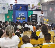 PROJETO COLORIR SUSTENTÁVEL - START COM SHOW DE BONECOS - ETAPA COMPOSTEIRA - PRESENÇA VIP DO  TIO DIU - CMEI SILVESTRE