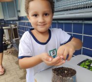 DIA DE PLANTAR RABANETES COM O CMEI REGIONAL SILVESTRE - PEQUENOS HORTICULTORES NO PROJETO COLORIR SUSTENTÁVEL