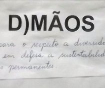 DINÂMICA O BONECO NO CURSO SUSTENTABILIDADE MINISTRADO NA EMEF VALÉRIA MARIA MIRANDA