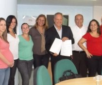 ASSINATURA DO CONVÊNIO: ASPE X OSCIP COLORIR X EMPRESA PRIVADA DO PROGRAMA PC3ES=SUSTENTABILIDADE