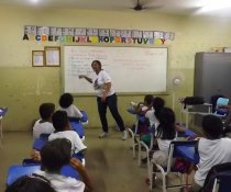 PC3ES = SUSTENTÁVEL - EMEF ANTÔNIO V. REZENDE - CENTRAL CARAPINA - SERRA - ES (PARCEIROS: ASPE E COLORIR)