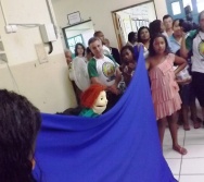 PC3ES - MOSTRA CULTURAL NA EMEF ANTÔNIO V. REZENDE - SERRA. MAT e VESP