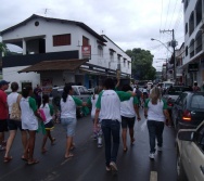 PC3ES  - CULMINÂNCIA DO PROJETO NA ESCOLA PROF ERNESTO NASCIMENTO COM PASSEATA NA RUA