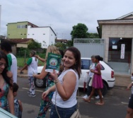 PC3ES  - CULMINÂNCIA DO PROJETO NA ESCOLA PROF ERNESTO NASCIMENTO COM PASSEATA NA RUA