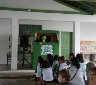 PC3ES  - CULMINÂNCIA DO PROJETO NA ESCOLA PROF ERNESTO NASCIMENTO COM PASSEATA NA RUA