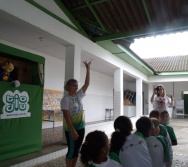 PC3ES  - CULMINÂNCIA DO PROJETO NA ESCOLA PROF ERNESTO NASCIMENTO COM PASSEATA NA RUA
