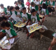 PC3ES  - CULMINÂNCIA DO PROJETO NA ESCOLA PROF ERNESTO NASCIMENTO COM PASSEATA NA RUA
