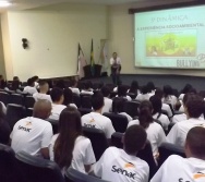PALESTRA TODOS CONTRA O  BULLYING NO SENAC - 300 ADOLESCENTES CAPACITADOS