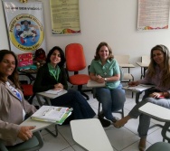 Reunião a Empresa Vale sobre a implantação do Projeto Na Trilha dos Valores