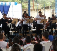 A ORQUESTRA FILARMÔNICA DO ES NA EEEF MANOEL PASCHOAL EM FLEXAL CARIACICA - FOMOS CONVIDADOS 