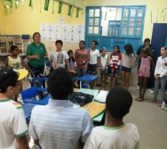 NA TRILHA DOS VALORES - CAPRI DE ALUNOS - ESCOLA ESCOLA EMEF ANTÔNIO V. DE REZENDE - SERRA
