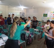 NA TRILHA DOS VALORES - CAPRI DE ALUNOS - ESCOLA ESCOLA EMEF ANTÔNIO V. DE REZENDE - SERRA