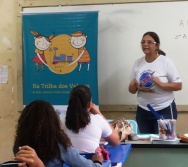 NA TRILHA DOS VALORES - CAPRI DE ALUNOS - ESCOLA ANTÔNIO VIEIRA DE REZENDE  - SERRA - ES