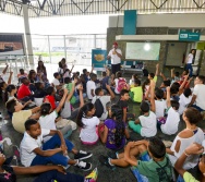 FOTOS DO PROJETO NA TRILHA DOS VALORES - EQUIPE DE COMUNICÃO VALE