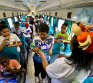 FOTOS DO PROJETO NA TRILHA DOS VALORES - EQUIPE DE COMUNICÃO VALE