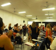 Oficina de Contação de histórias com turma de pedagogia da FACULDADE NOVO MILÊNIO