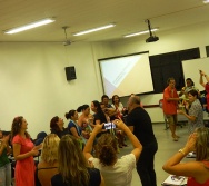 Oficina de Contação de histórias com turma de pedagogia da FACULDADE NOVO MILÊNIO