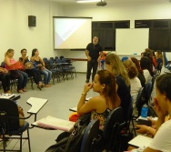 Oficina de Contação de histórias com turma de pedagogia da FACULDADE NOVO MILÊNIO