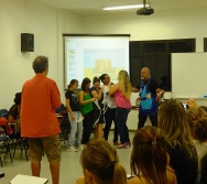 Oficina de Contação de histórias com turma de pedagogia da FACULDADE NOVO MILÊNIO