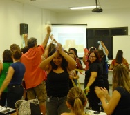 Oficina de Contação de histórias com turma de pedagogia da FACULDADE NOVO MILÊNIO